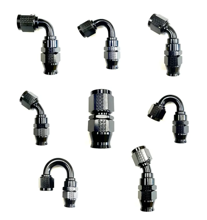 Fragola -10An Real Street X 150 Degree Hose End Black For Ptfe Hose 1