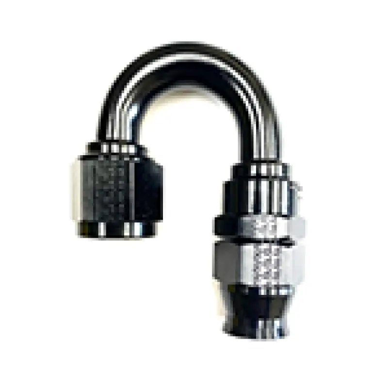 Fragola -6An Real Street X 180 Degree 3/8 Efi Quick Disconnect Hose End Black 1