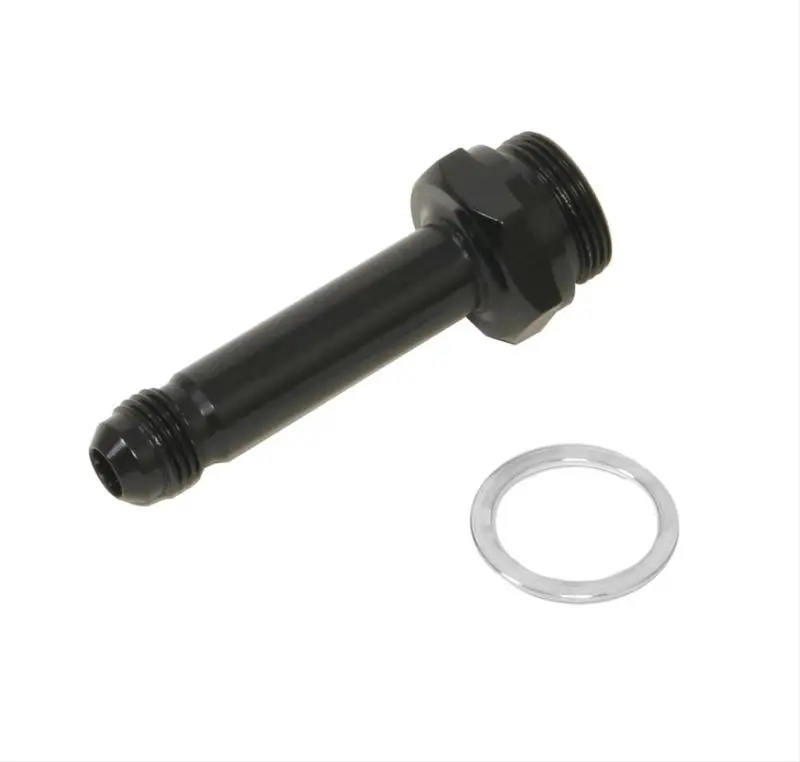 Fragola -6An X 7/8-20 Carb Adapter Long 3In - Black 1