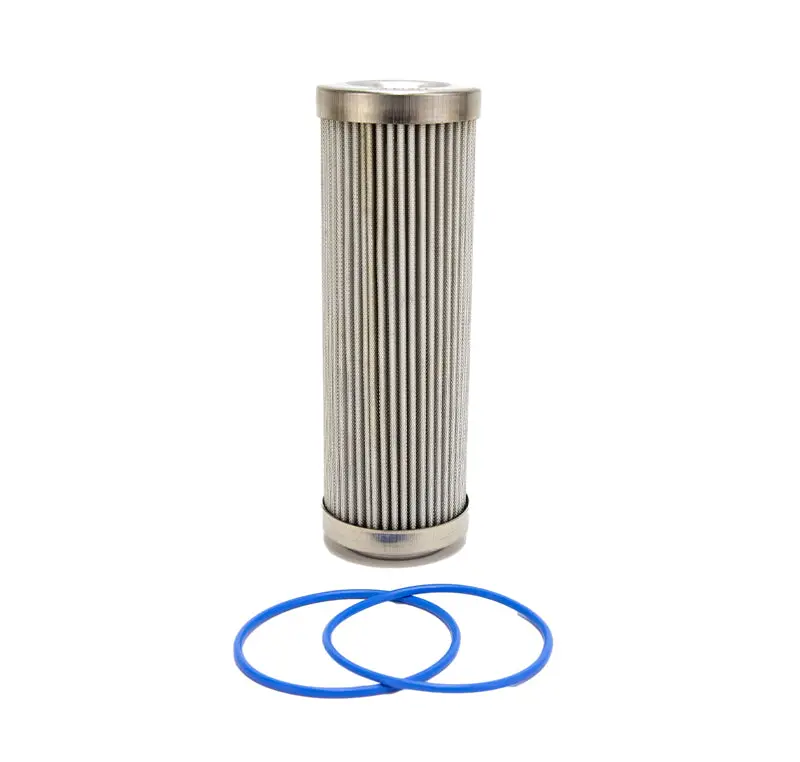 Fuelab 6 Micron Stainless Steel Replacement Element - 6In W/2 O-Rings & Instructions 1