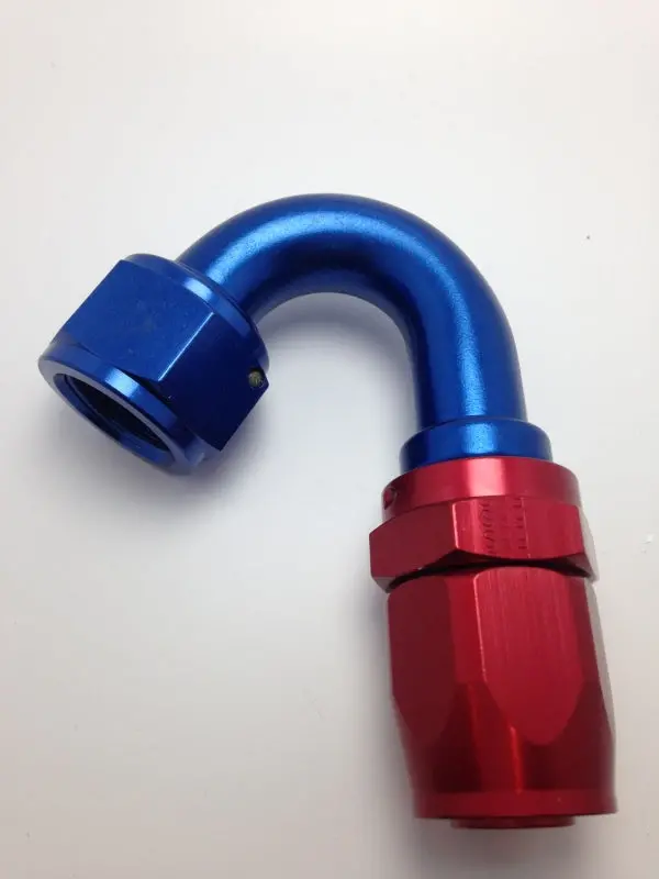 Fragola -10An Nut X -12An Hose Reducing Hose End - Blue/Red 150 Degree 1
