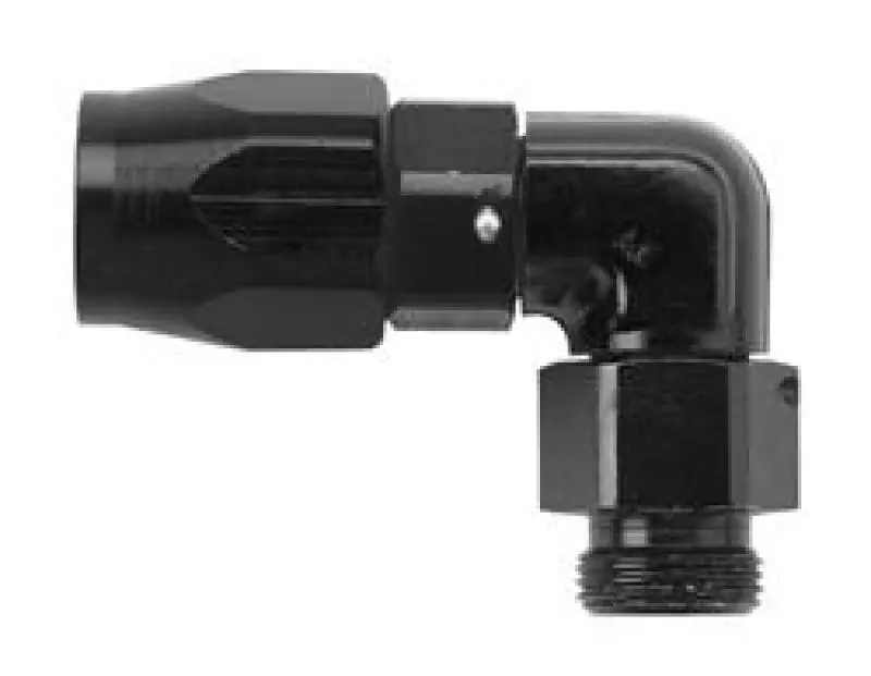 Fragola -8An X 90 Degree Hose End X 1/4 Npt - Black 1