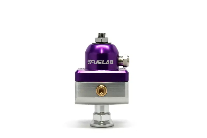 Fuelab 575 Carb Adjustable Mini Fpr Blocking 10-25 Psi (1) -6An In (2) -6An Out - Purple 1
