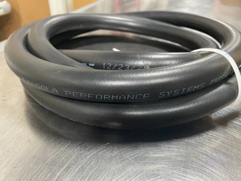 Fragola -6An Push-Lite Hi-Temp Black Hose - 3Ft 1