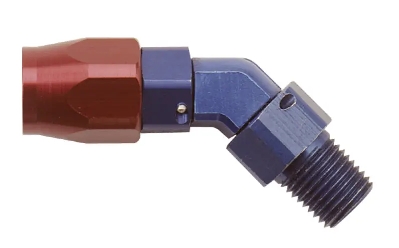Fragola -6An X 45 Degree Hose End X 1/4 Npt - Black 1