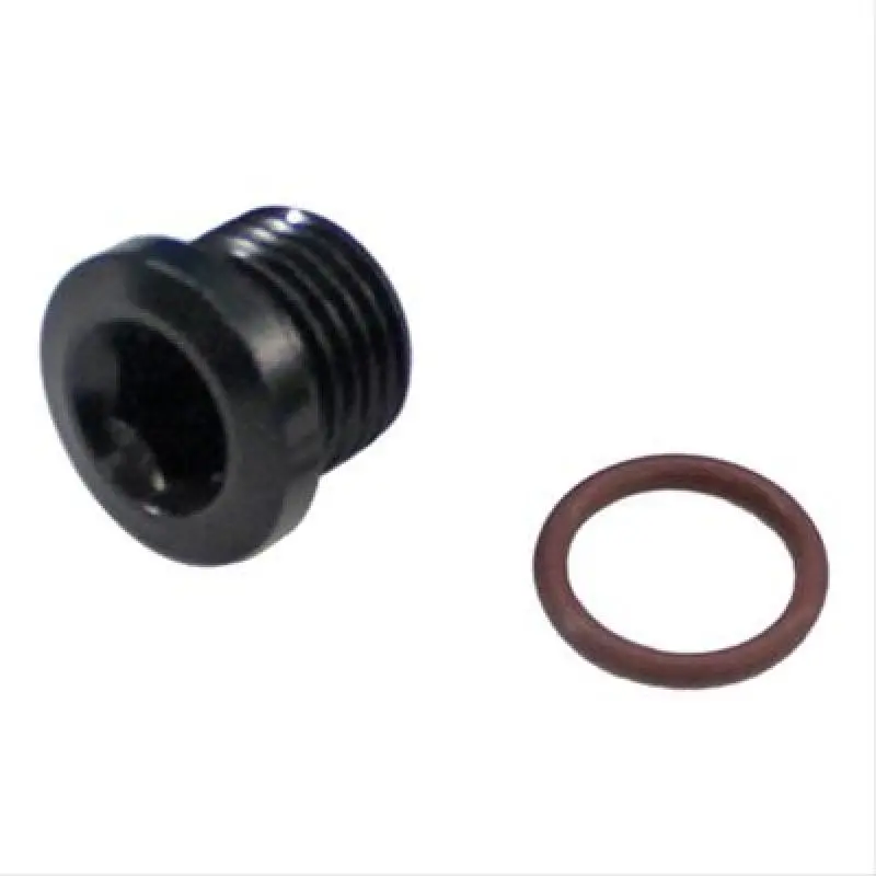 Fragola -4An (7/16-20) Socket Hex Port Plug - Black 1