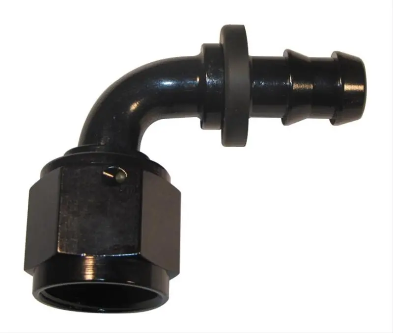 Fragola -10An Nut X -8An 90 Degree Push-Lite Hose End For Fuel Cell Conversion - Black 1