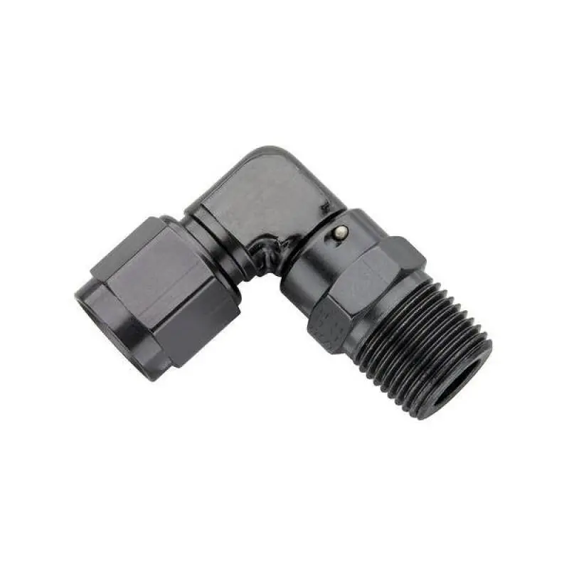 Fragola -10An Female Swivel To 3/8 Npt - 90 Degree - Black 1