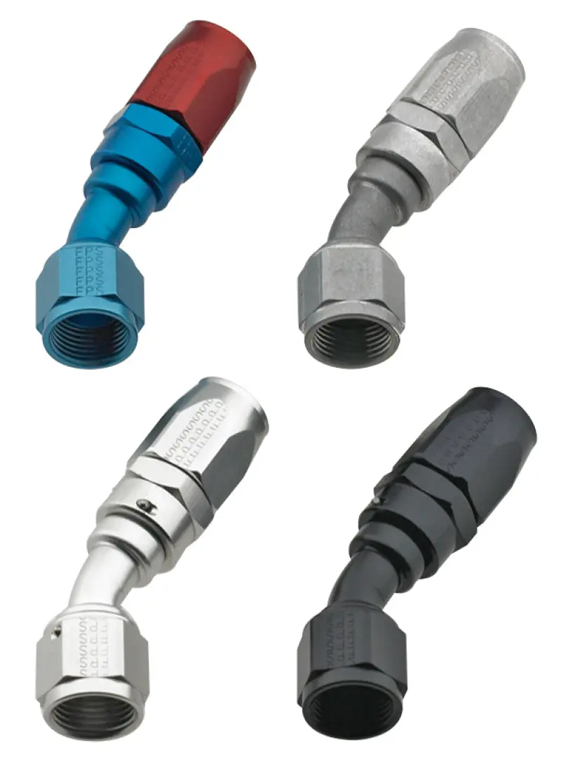 Fragola -10An X 30 Degree Power Flow Hose End - Black 1