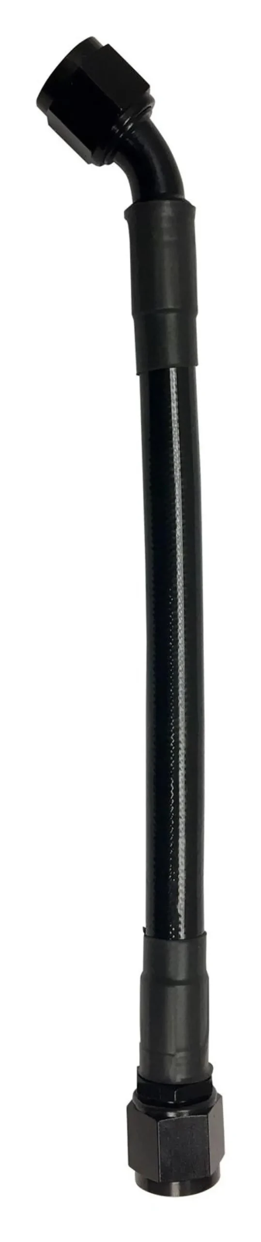 Fragola -10An Ext Black Ptfe Hose Assembly Straight X 45 Degree 96In 1