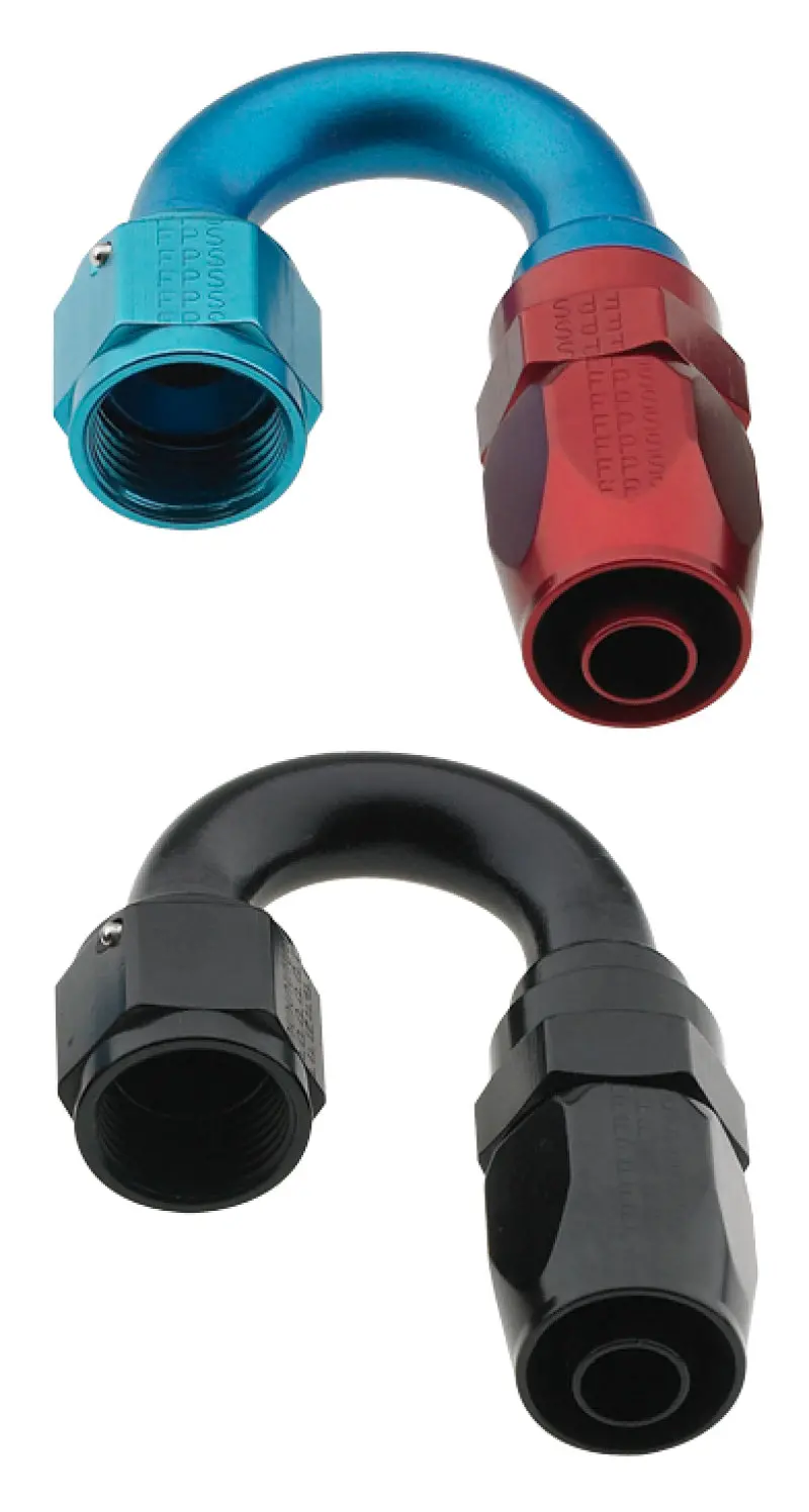 Fragola -4An X 180 Degree Pro-Flow Hose End - Blue/Red 1