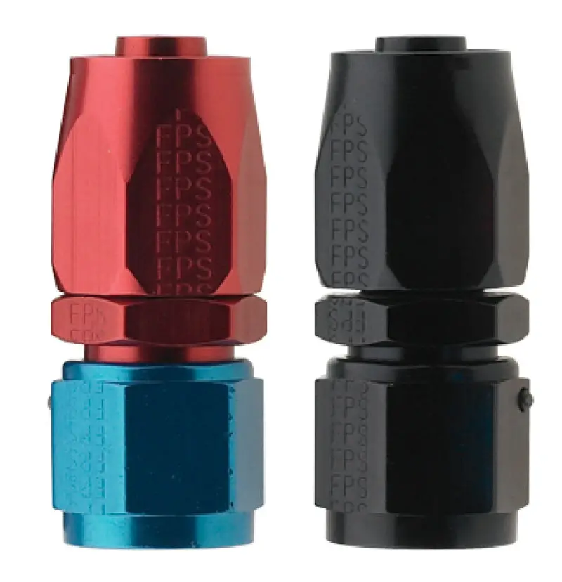 Fragola -4An Straight Pro-Flow Hose End - Blue/Red 1