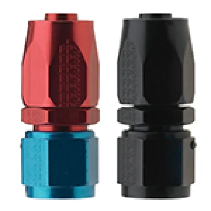 Fragola -16An Straight Pro-Flow Hose End - Black 1