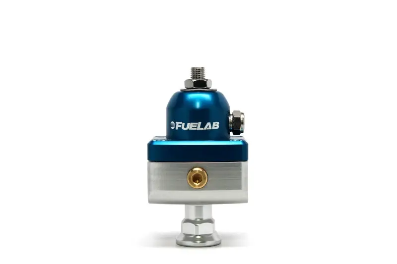 Fuelab 575 High Pressure Adjustable Mini Fpr Blocking 25-65 Psi (1) -6An In (2) -6An Out - Blue 1