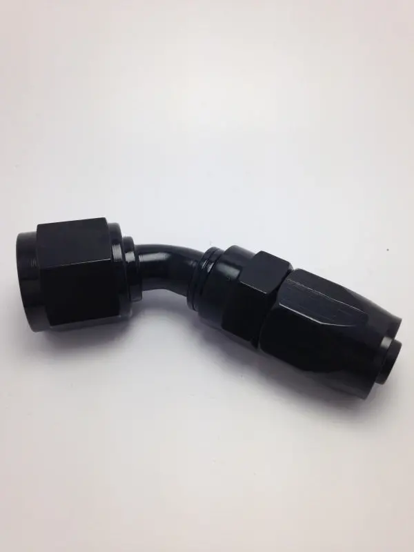Fragola -10An Fem X -8An Hose 45 Degree Reducing Hose End - Black 1