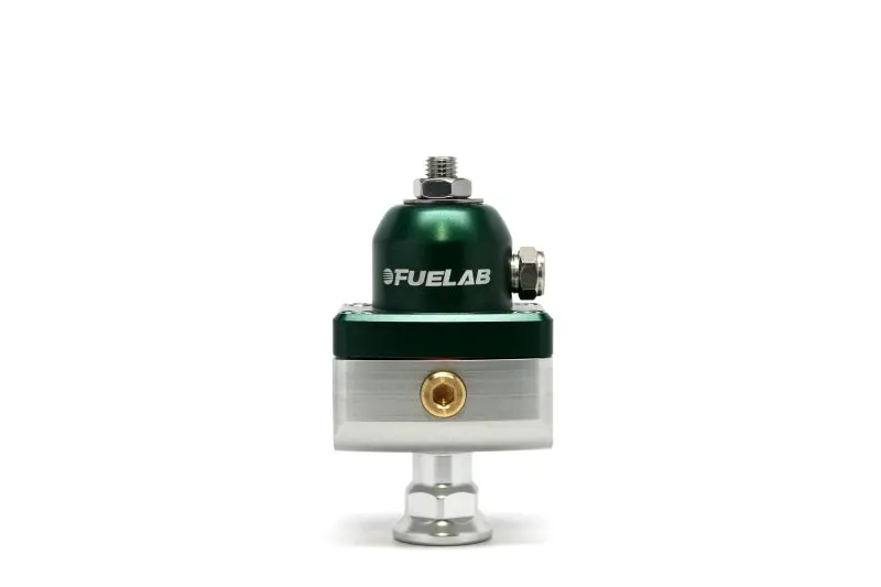 Fuelab 575 Carb Adjustable Mini Fpr Blocking 10-25 Psi (1) -6An In (2) -6An Out - Green 1