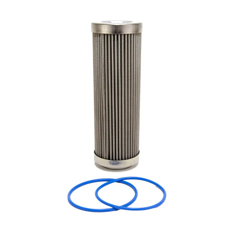 Fuelab 100 Micron Stainless Steel Replacement Element - 6In W/2 O-Rings & Instructions 1