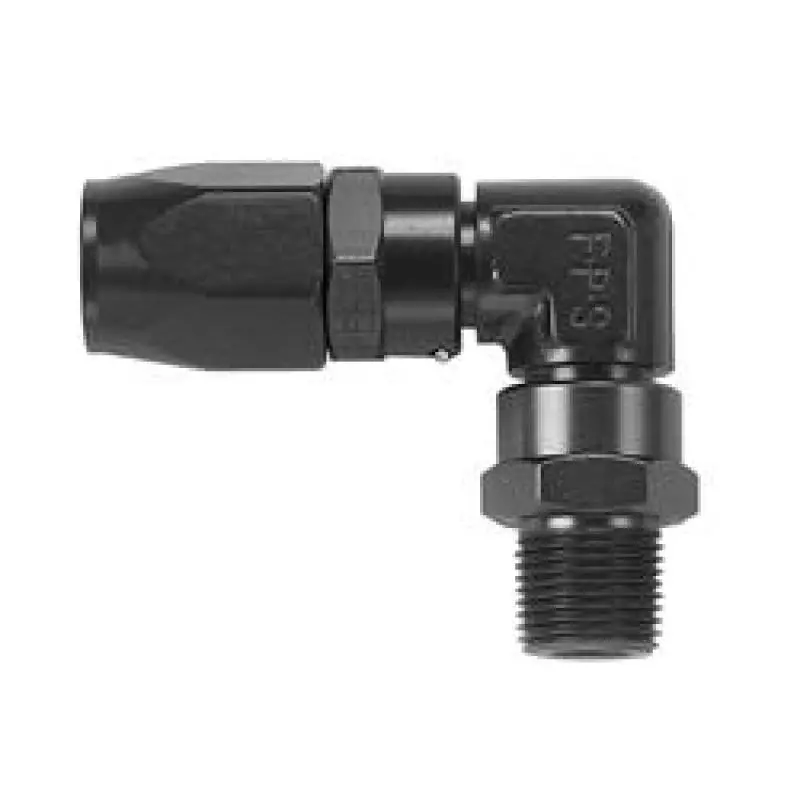 Fragola -10An X 90 Degree X 3/4-16 (8) Hose End - Black 1