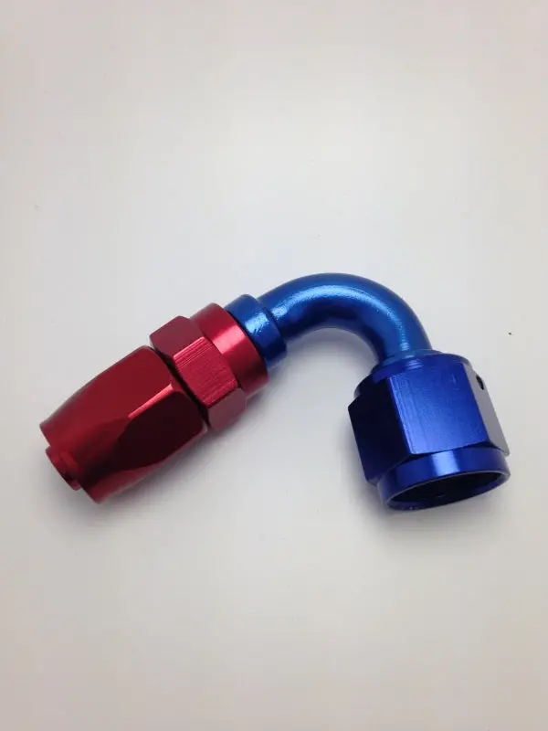 Fragola -10An Fem X -8An Hose 120 Degree Reducing Hose End - Blue/Red 1
