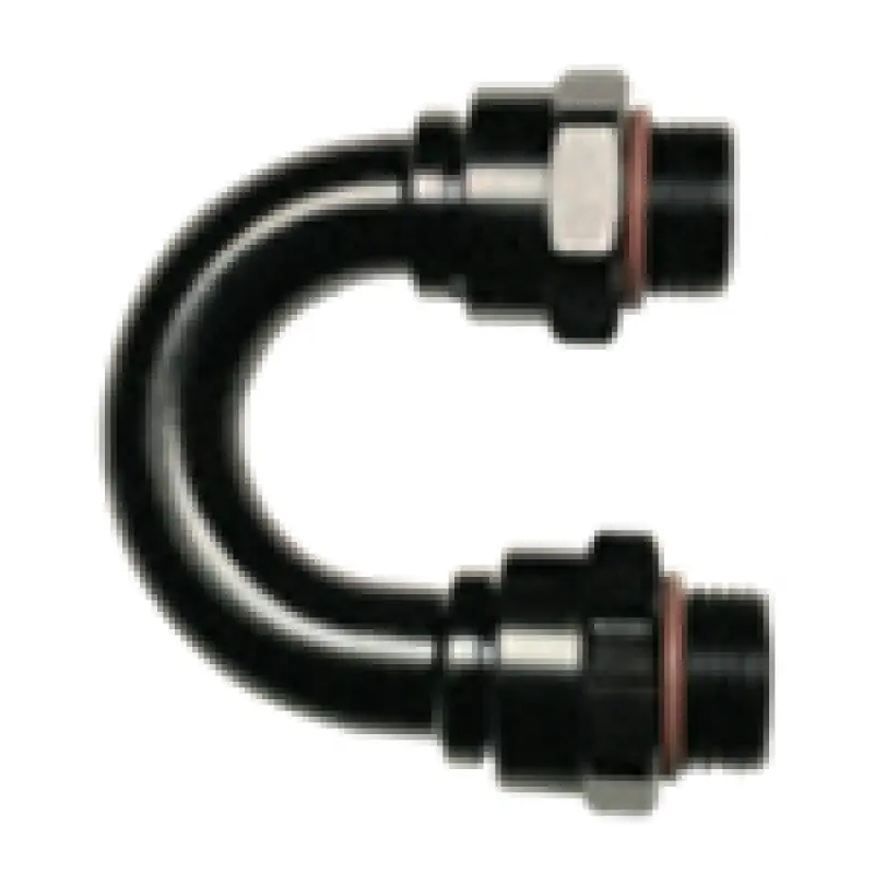 Fragola -10An (7/8-14) 180 Degree Orb Adapter Black 1