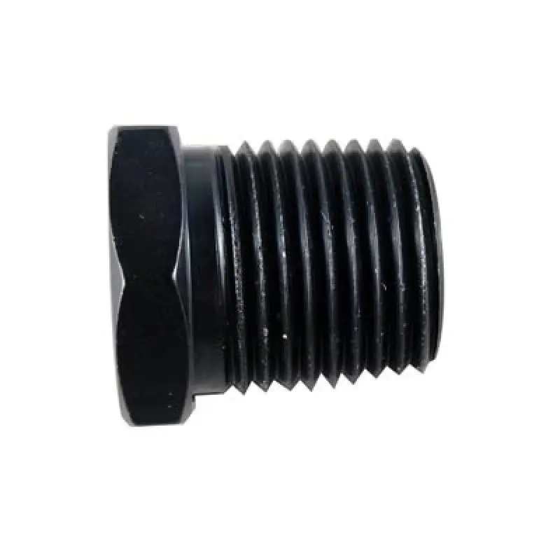 Fragola 1/4 Male Hex Pipe Plug - Black 1