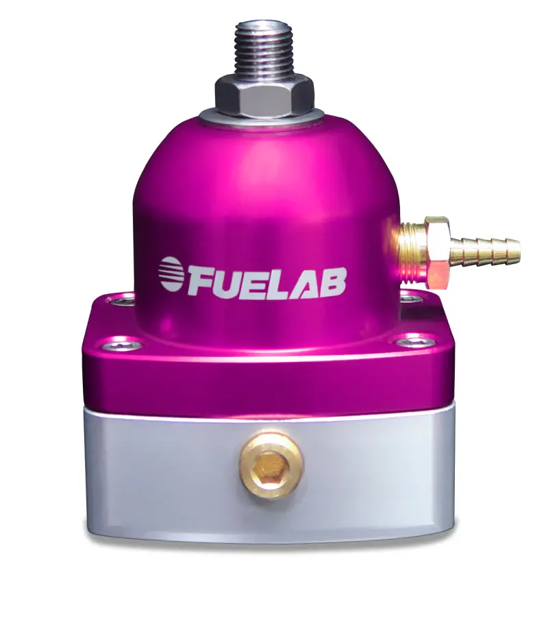 Fuelab 515 Efi Adjustable Fpr Large Seat 25-90 Psi (2) -6An In (1) -6An Return - Purple 1