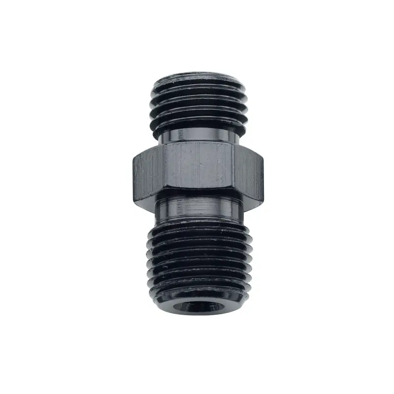 Fragola -3An X 1/8 Npt Nitrous Flare Jet X Npt Adapter - Black 1