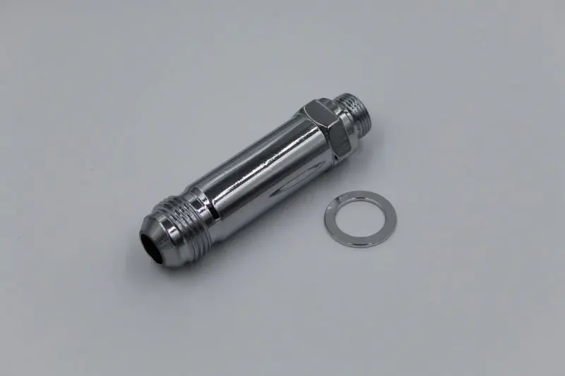 Fragola -8An X 7/8-20 Carb Adapter Long 3In - Chrome 1