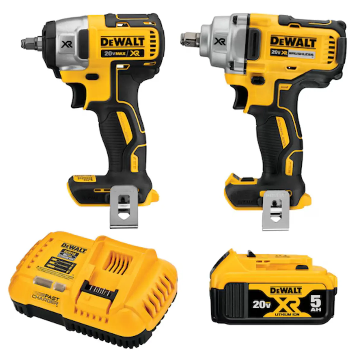 Dewalt Dck205p1 20V Max* Xr® Brushless Cordless 2-Tool Impact Wrench Kit 1