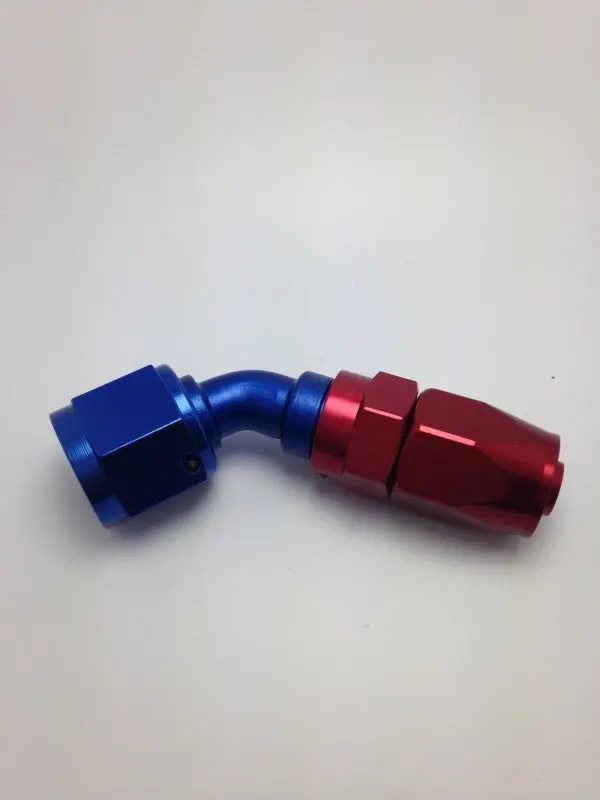 Fragola -10An Fem X -8An Hose 45 Degree Reducing Hose End - Blue/Red 1