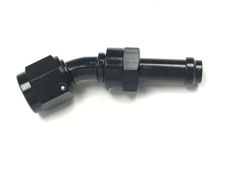 Fragola -6An 30 Degree Ez Street Hose End Black 1