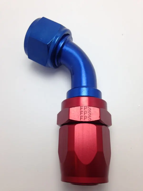 Fragola -10An Nut X -12An Hose 60 Degree Reducing Hose End - Blue/Red 1