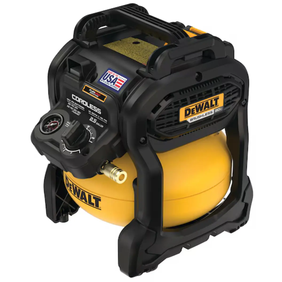 Dewalt Dcc2520t1 20V Max* Brushless Cordless Air Compressor Kit (2-1/2 Gal) 1