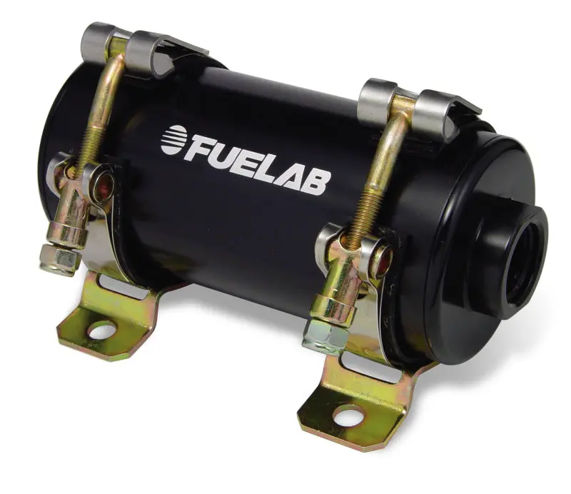 Fuelab Prodigy Reduced Size Carb In-Line Fuel Pump W/Internal Bypass - 800 Hp - Black 1