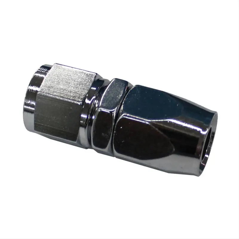 Fragola -12An Straight Pro-Flow Hose End Chrome 1