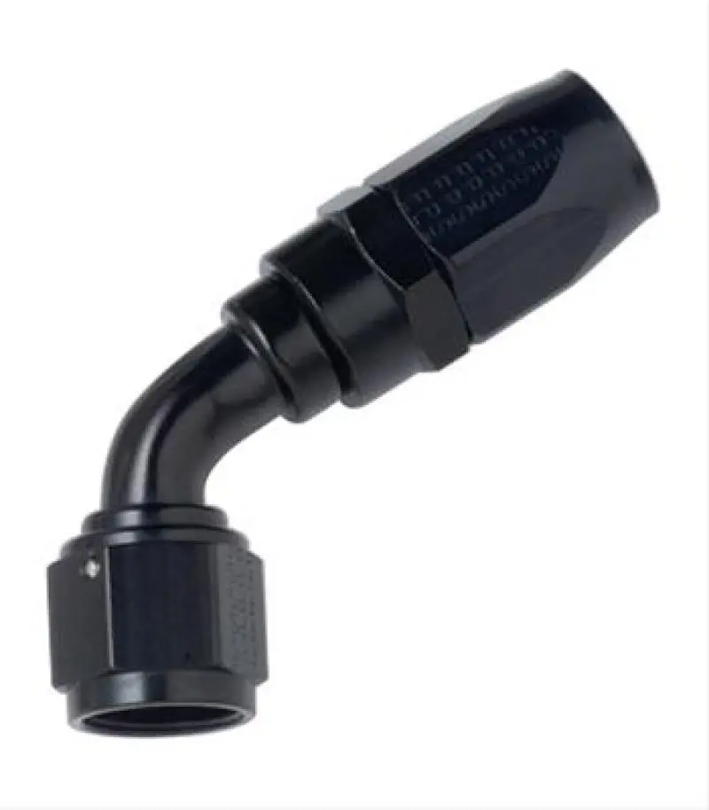 Fragola -6An X 45 Degree P/S Hose End Aluminum - Black Only 1