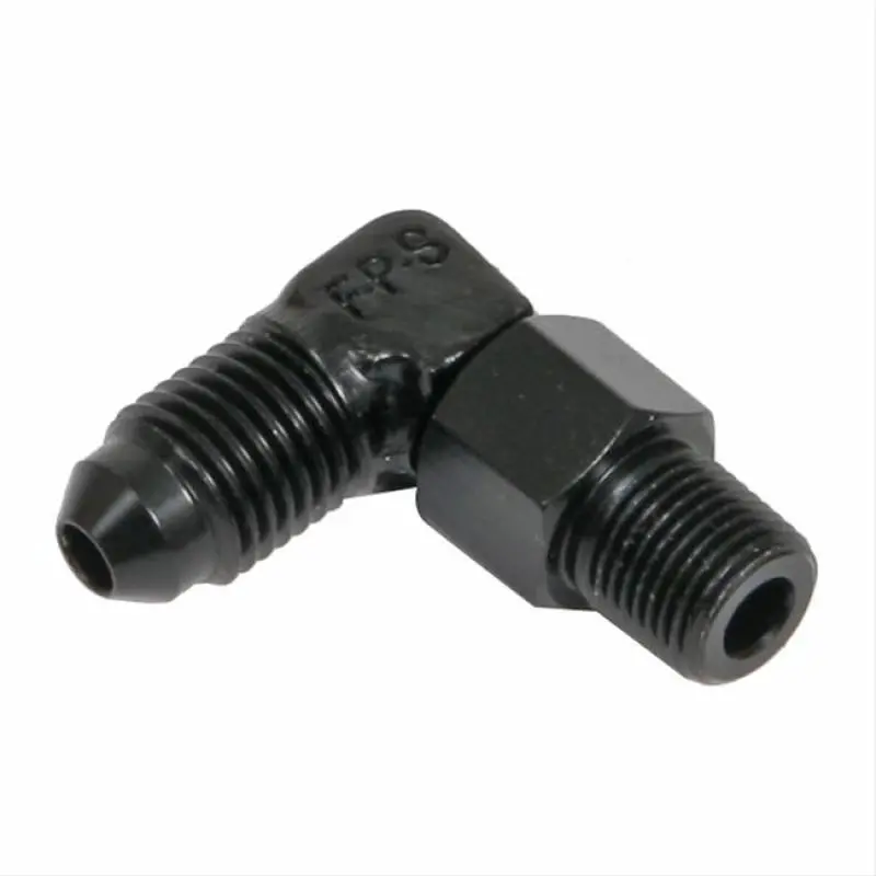 Fragola -6An X 1/2 Npt 90 Degree Swivel - Black 1