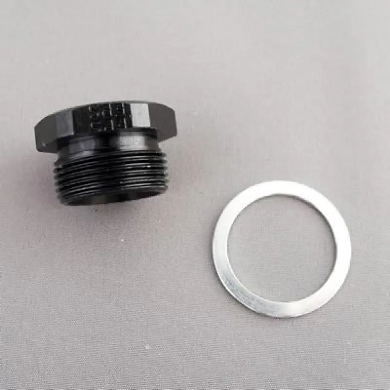 Fragola 7/8-20 Inlet Plug - Blank - Black 1
