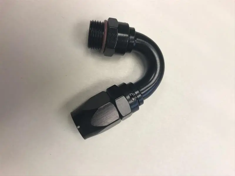 Fragola -10An Male Rad. Fitting X 150 Degree Pro-Flow Hose End - Black 1