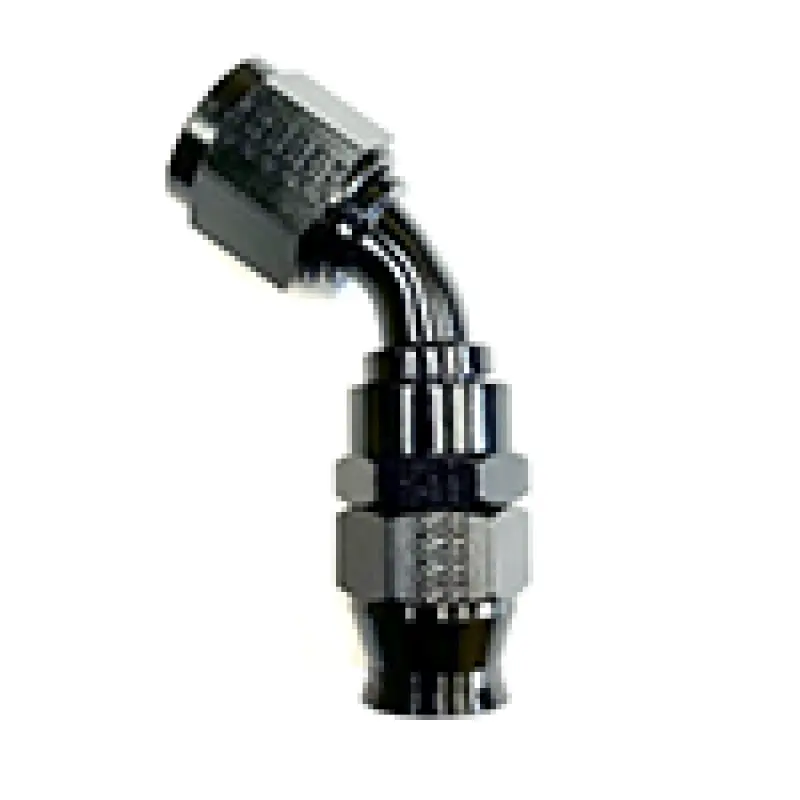 Fragola -6An Real Street X 45 Degree 3/8 Efi Quick Disconnect Hose End Black 1