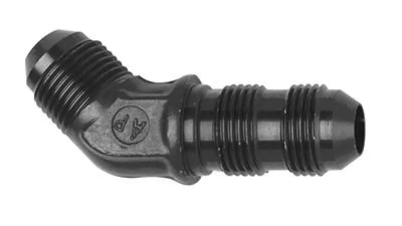 Fragola -8An X 45 Degree Bulkhead - Black 1