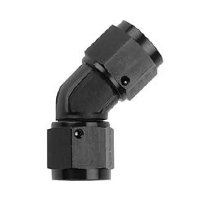 Fragola -10An X 45 Degree Female Coupler - Black 1