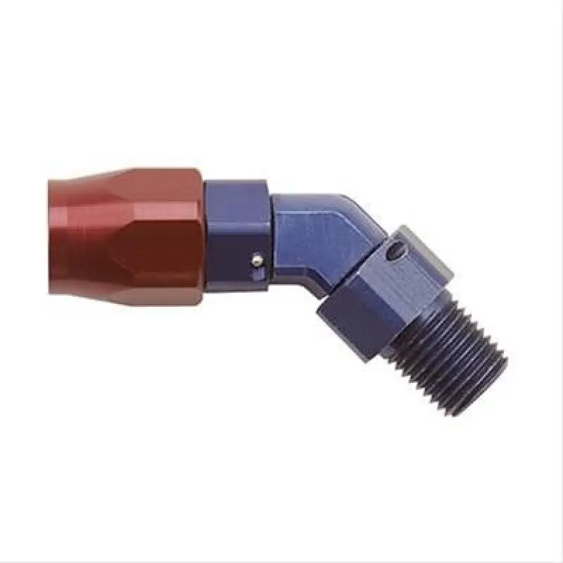 Fragola -8An X 45 Degree Hose End X 3/8 Npt - Black 1