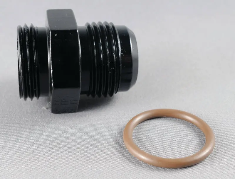 Fragola -12An X 1 1/16-12 (12) Filter Fitting - Black 1
