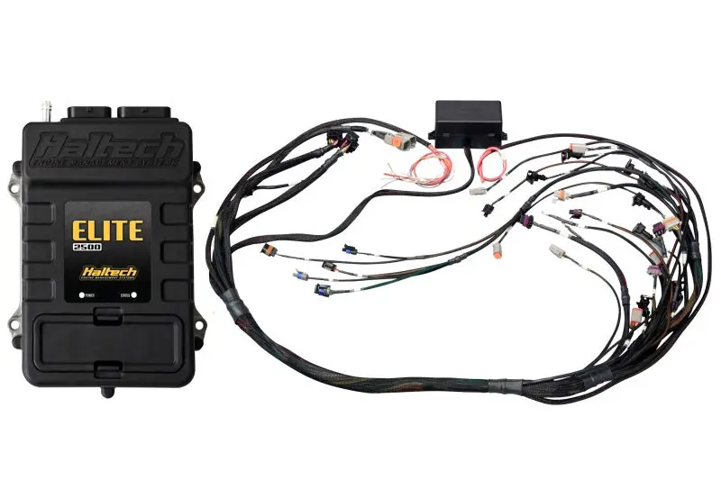 Haltech Elite 2500 Terminated Harness Ecu Kit W/Ev6 Injector Connectors 1