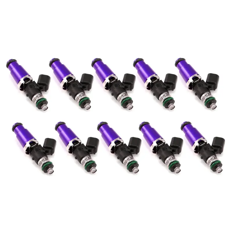 Injector Dynamics 1340Cc Injectors - 60Mm Length - 14Mm Purple Top - 14Mm Lower O-Ring (Set Of 8) 1