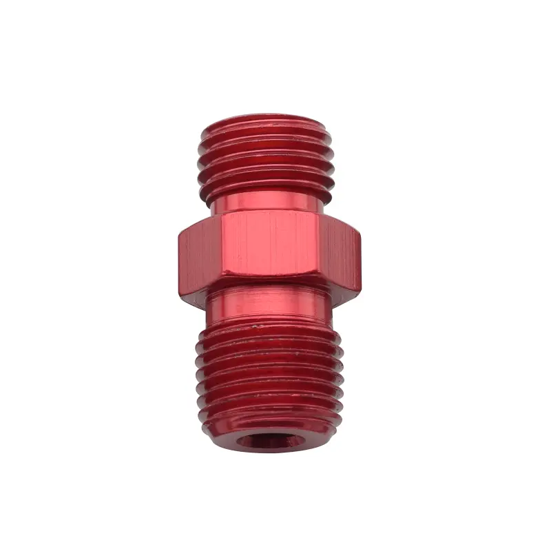 Fragola -3An X 1/8 Npt Nitrous Flare Jet X Npt Adapter - Red 1