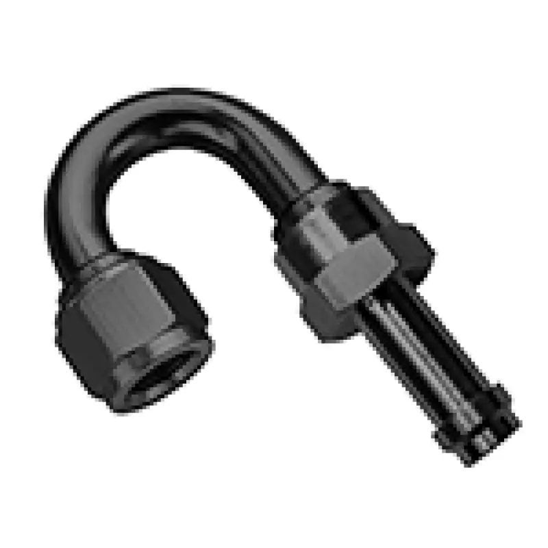 Fragola -8An 180 Degree Ez Street Hose End Black 1
