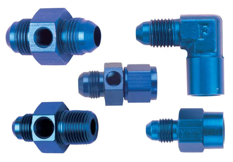 Fragola -10An Inline Oil Temp Adapter - Black 1
