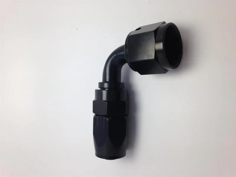 Fragola -10An Nut X -12An Hose Reducing Hose End 90 Degree - Black 1